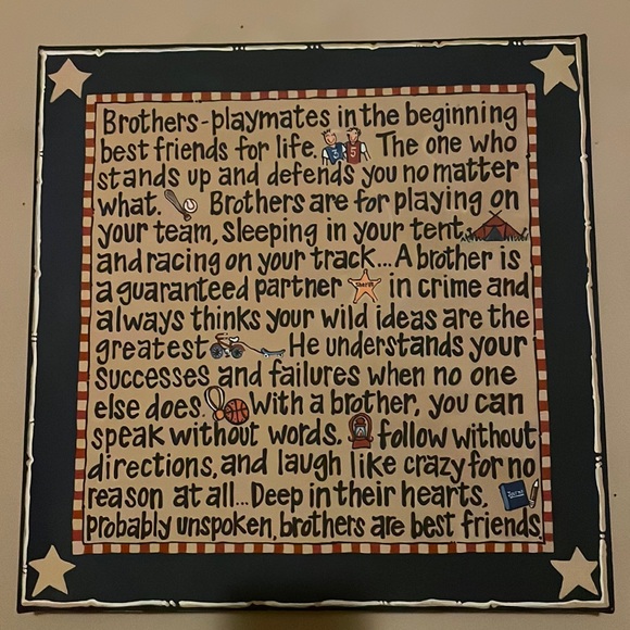 glory haus Other - Canvas box sigh “Brothers”